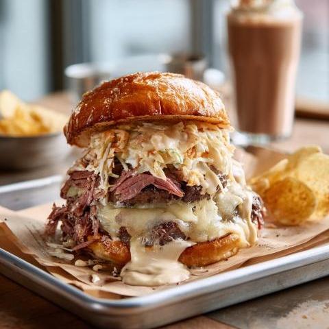 Best The Burger of the Week Reuben Smash in Mullica Hill, NJ